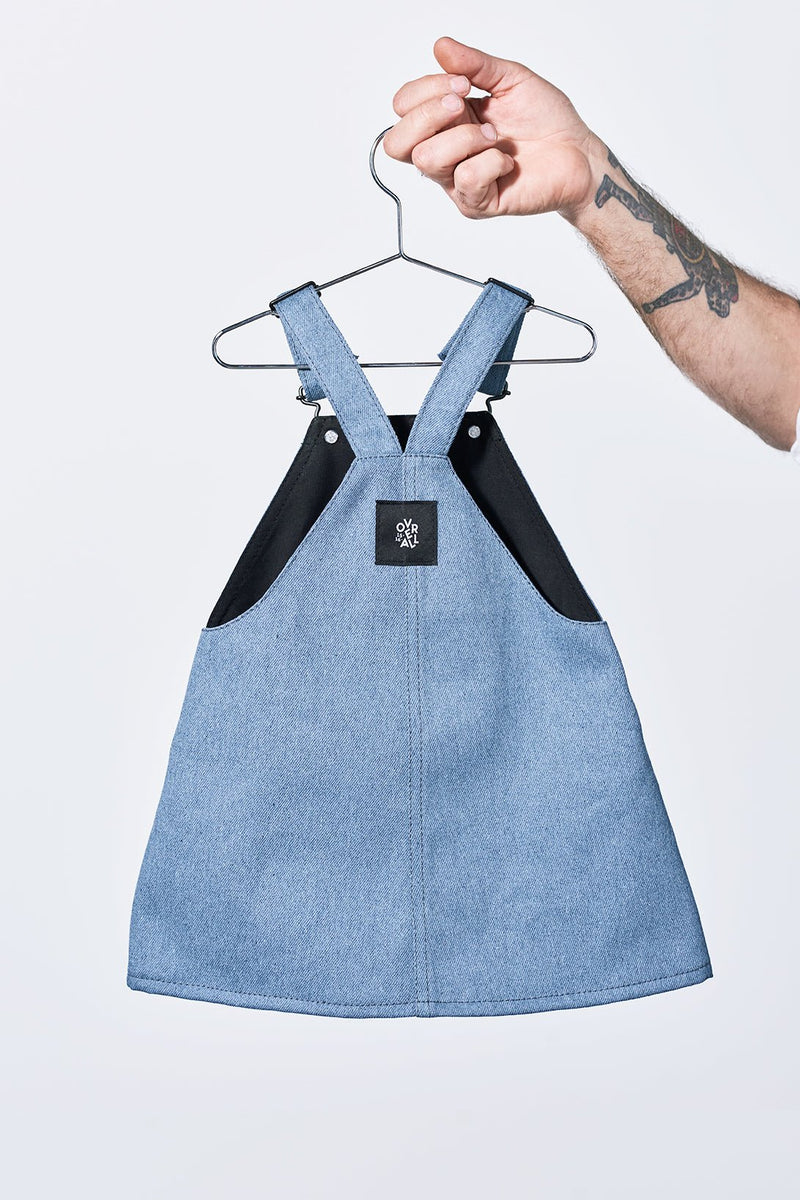 Baby denim hot sale dungaree dress