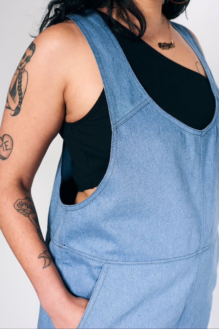 Unisex recycled denim adult jumpsuit - Over All 1516