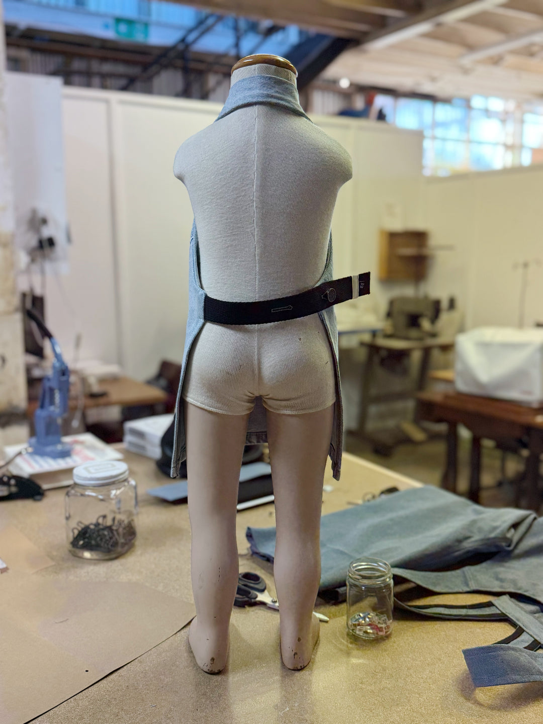 kids denim apron