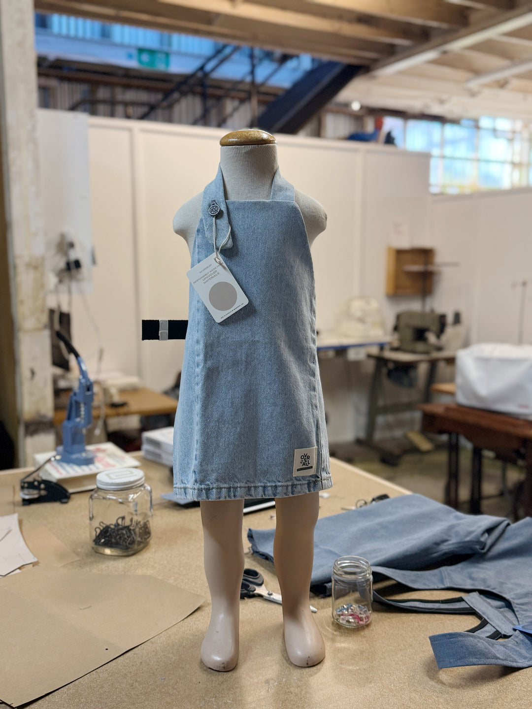 kids denim apron