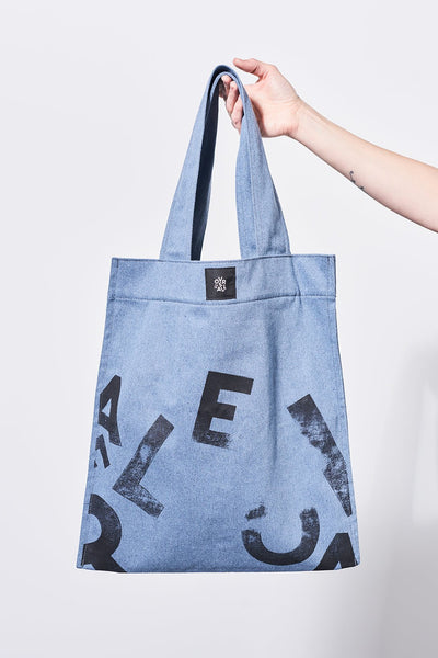 Alaïa, Garance 16 denim tote bag