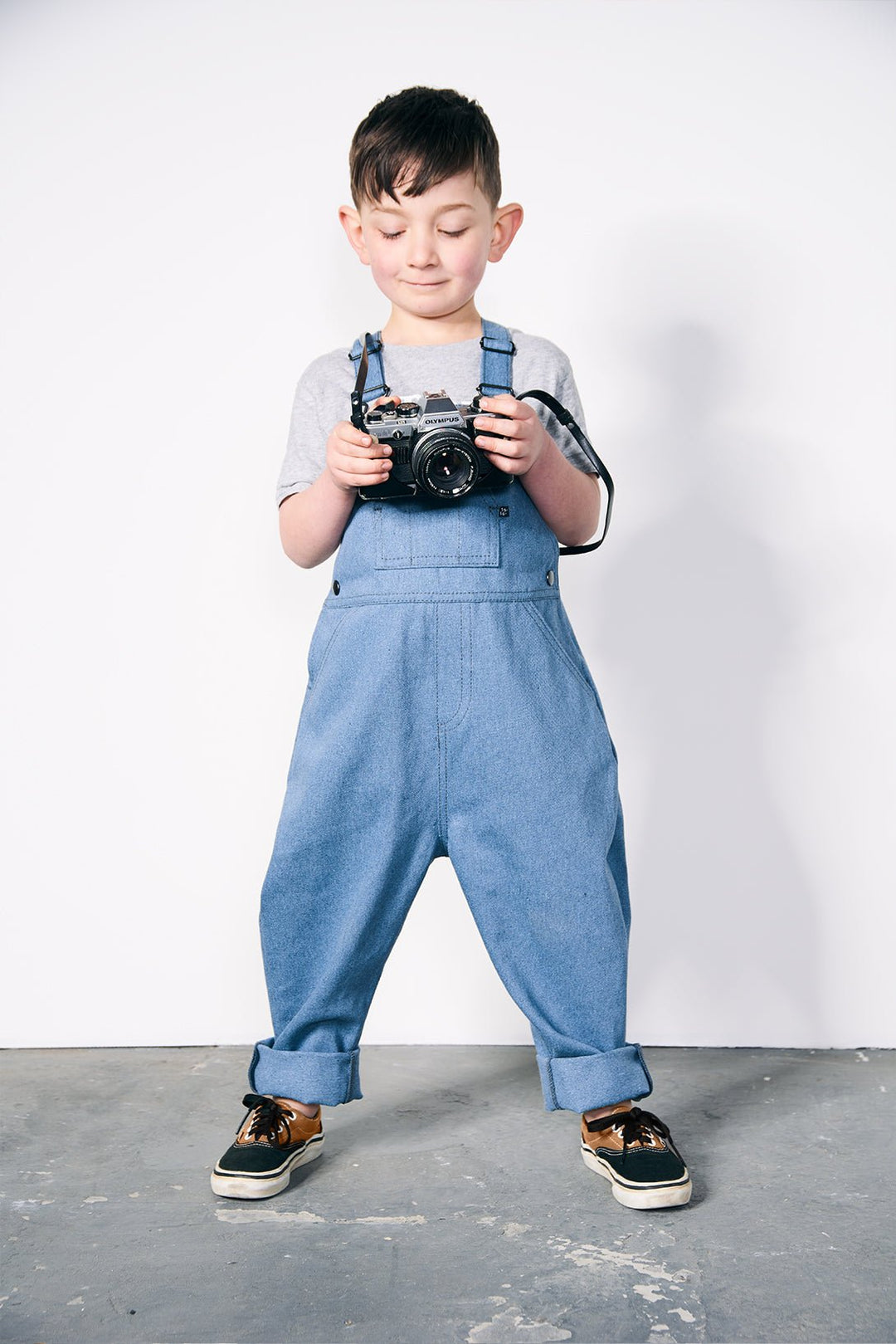 Overalls [unisex kids dungarees handmade in recycled denim] - Over All 1516