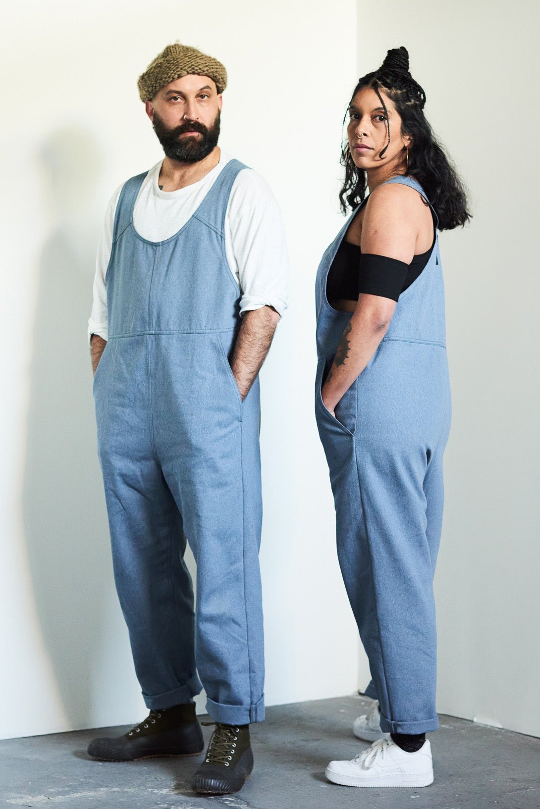 Unisex recycled denim adult jumpsuit – Over All 1516