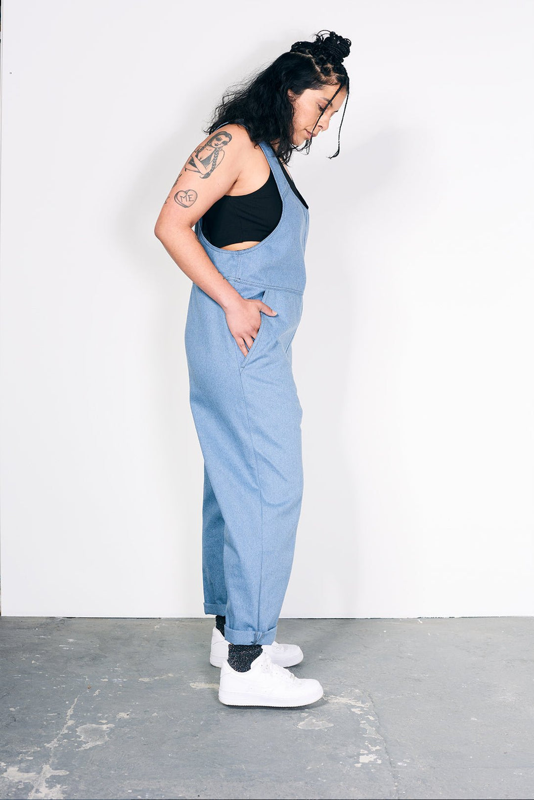 Unisex recycled denim adult jumpsuit - Over All 1516