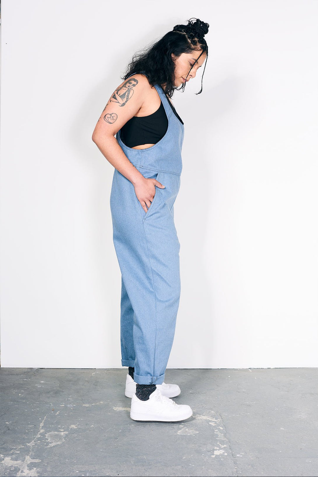 Womens recycled denim adult jumpsuit - Over All 1516